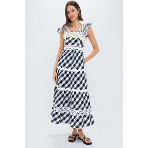 CELIAB Black Jade Vichy Dress Size M NWT Retail $349 Tuckernuck